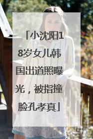 小沈阳18岁女儿韩国出道照曝光，被指撞脸孔孝真