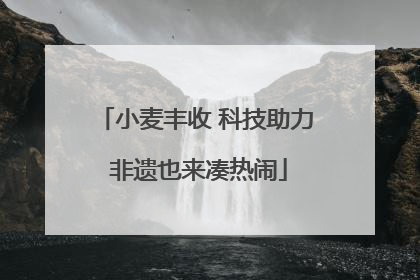 小麦丰收 科技助力 非遗也来凑热闹