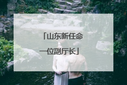 山东新任命一位副厅长