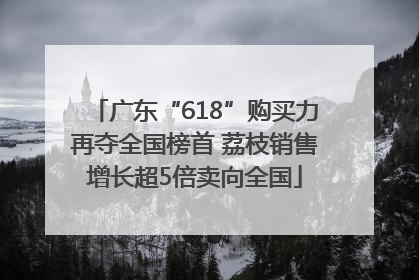 广东“618”购买力再夺全国榜首 荔枝销售增长超5倍卖向全国