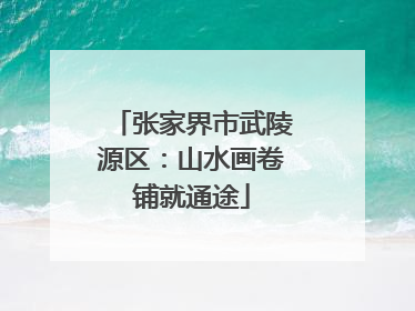 张家界市武陵源区：山水画卷铺就通途