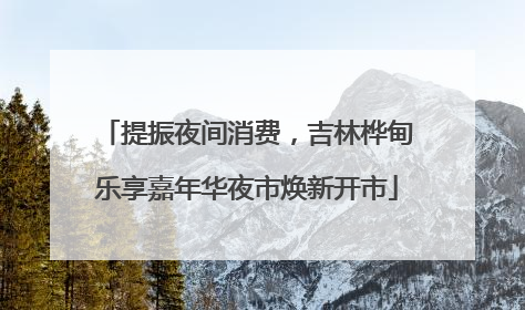 提振夜间消费，吉林桦甸乐享嘉年华夜市焕新开市