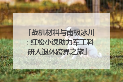 战机材料与南极冰川：红松小课助力军工科研人退休跨界之旅