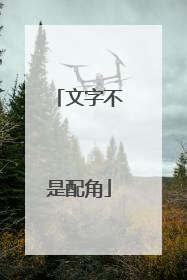 文字不是配角