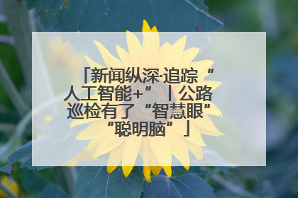 新闻纵深·追踪“人工智能+”丨公路巡检有了“智慧眼”“聪明脑”