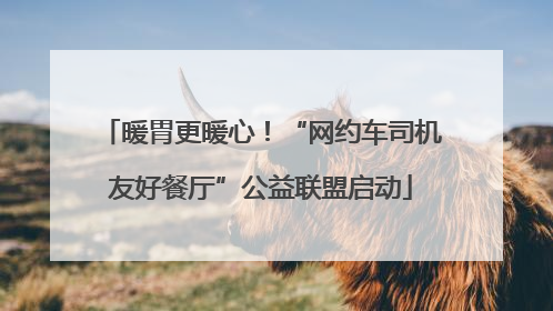 暖胃更暖心！“网约车司机友好餐厅”公益联盟启动