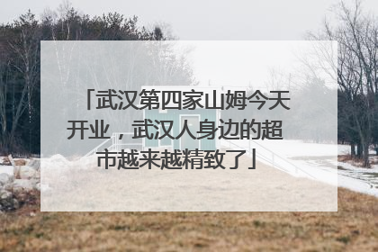 武汉第四家山姆今天开业，武汉人身边的超市越来越精致了
