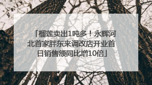 榴莲卖出1吨多！永辉河北首家胖东来调改店开业首日销售额同比增10倍