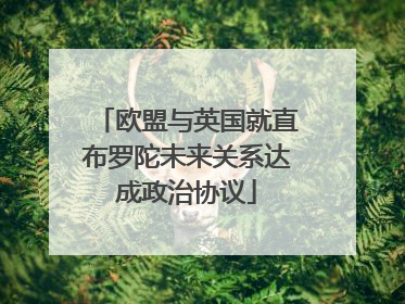 欧盟与英国就直布罗陀未来关系达成政治协议