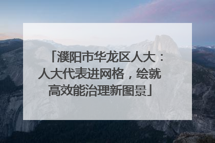 濮阳市华龙区人大：人大代表进网格，绘就高效能治理新图景