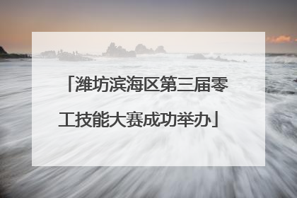 潍坊滨海区第三届零工技能大赛成功举办