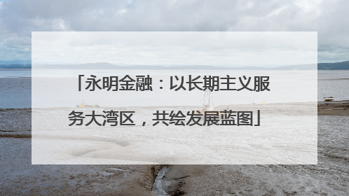 永明金融：以长期主义服务大湾区，共绘发展蓝图