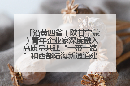 沿黄四省（陕甘宁蒙）青年企业家深度融入高质量共建“一带一路”和西部陆海新通道建设战略合作交流会在甘肃兰州召开