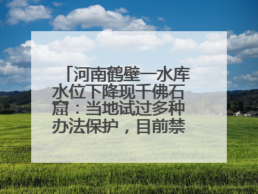 河南鹤壁一水库水位下降现千佛石窟：当地试过多种办法保护，目前禁止打卡