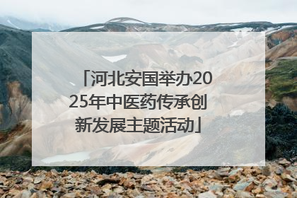 河北安国举办2025年中医药传承创新发展主题活动