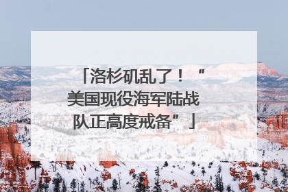 洛杉矶乱了！“美国现役海军陆战队正高度戒备”