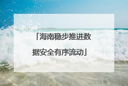海南稳步推进数据安全有序流动
