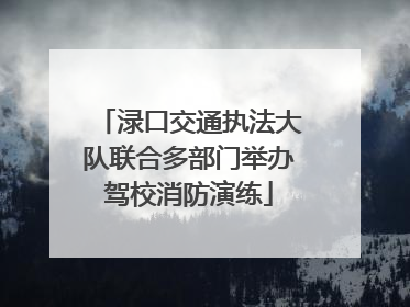 渌口交通执法大队联合多部门举办驾校消防演练