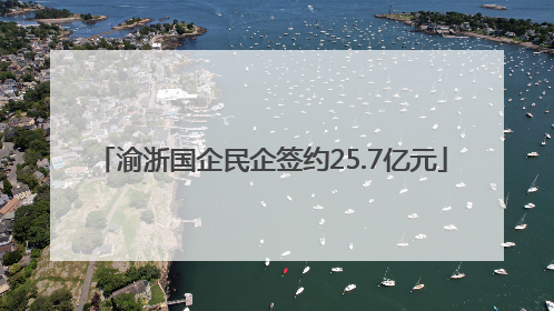 渝浙国企民企签约25.7亿元