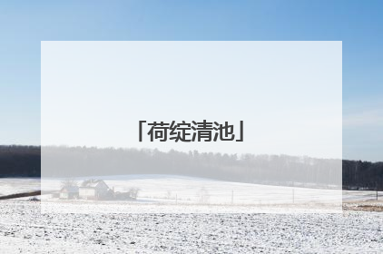荷绽清池