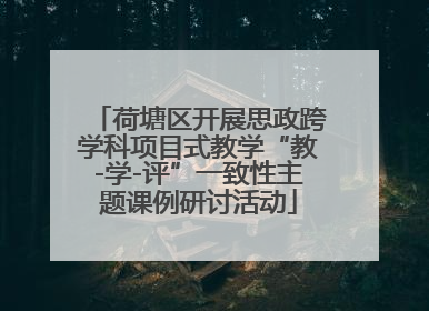 荷塘区开展思政跨学科项目式教学“教-学-评”一致性主题课例研讨活动