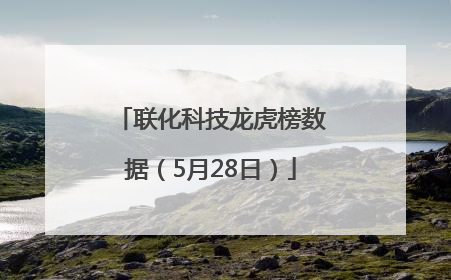 联化科技龙虎榜数据（5月28日）
