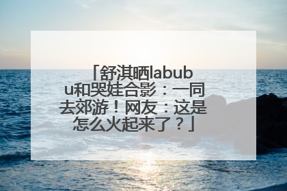 舒淇晒labubu和哭娃合影：一同去郊游！网友：这是怎么火起来了？