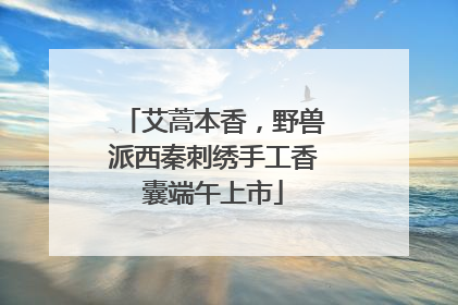 艾蒿本香，野兽派西秦刺绣手工香囊端午上市