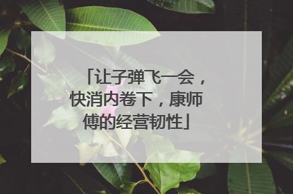 让子弹飞一会，快消内卷下，康师傅的经营韧性