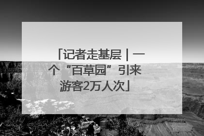 记者走基层｜一个“百草园”引来游客2万人次