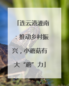 连云港灌南：推动乡村振兴，小蘑菇有大“蘑”力