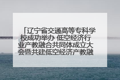 辽宁省交通高等专科学校成功举办 低空经济行业产教融合共同体成立大会暨共建低空经济产教融合新生态论坛