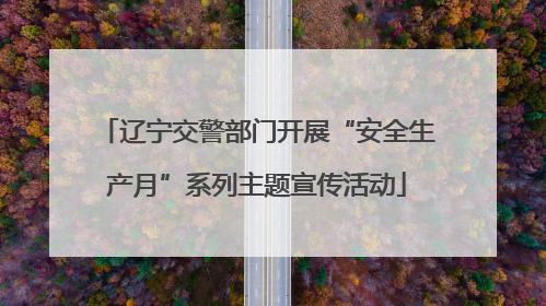 辽宁交警部门开展“安全生产月”系列主题宣传活动