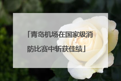 青岛机场在国家级消防比赛中斩获佳绩