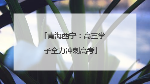 青海西宁：高三学子全力冲刺高考