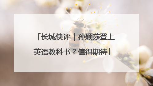 长城快评｜孙颖莎登上英语教科书？值得期待