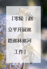 零陵：赵立平开展巡路巡林巡河工作