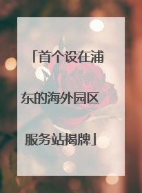 首个设在浦东的海外园区服务站揭牌