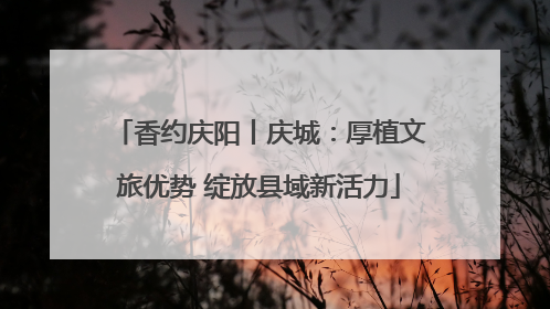香约庆阳丨庆城：厚植文旅优势 绽放县域新活力