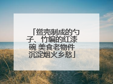 鲎壳制成的勺子、竹编的红漆碗 美食老物件沉淀烟火乡愁
