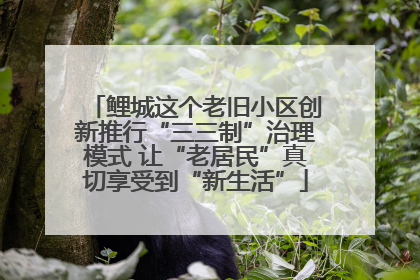 鲤城这个老旧小区创新推行“三三制”治理模式 让“老居民”真切享受到“新生活”