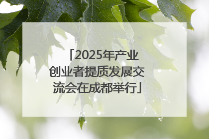 2025年产业创业者提质发展交流会在成都举行