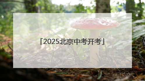 2025北京中考开考