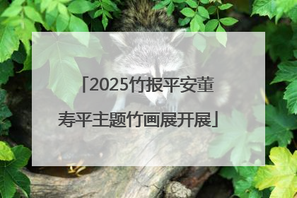 2025竹报平安董寿平主题竹画展开展