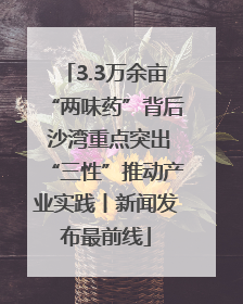 3.3万余亩“两味药”背后 沙湾重点突出“三性”推动产业实践丨新闻发布最前线