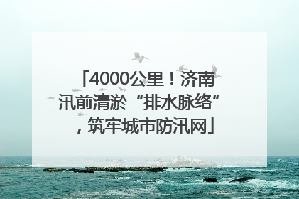 4000公里！济南汛前清淤“排水脉络”，筑牢城市防汛网