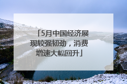 5月中国经济展现较强韧劲，消费增速大幅回升