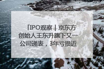 IPO观察｜京东方创始人王东升旗下又一公司递表，3年亏损近50亿元，近8成收入来自同一客户