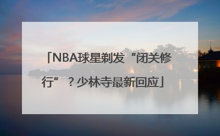 NBA球星剃发“闭关修行”？少林寺最新回应