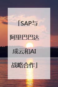 SAP与阿里巴巴达成云和AI战略合作